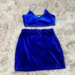 Blue Velvet Set